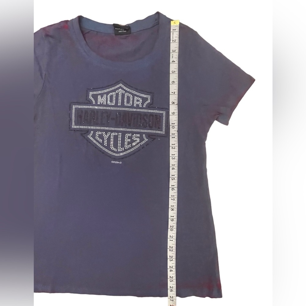 Harley Davidson Rhinestone Detailed T-Short - Picture 10 of 10